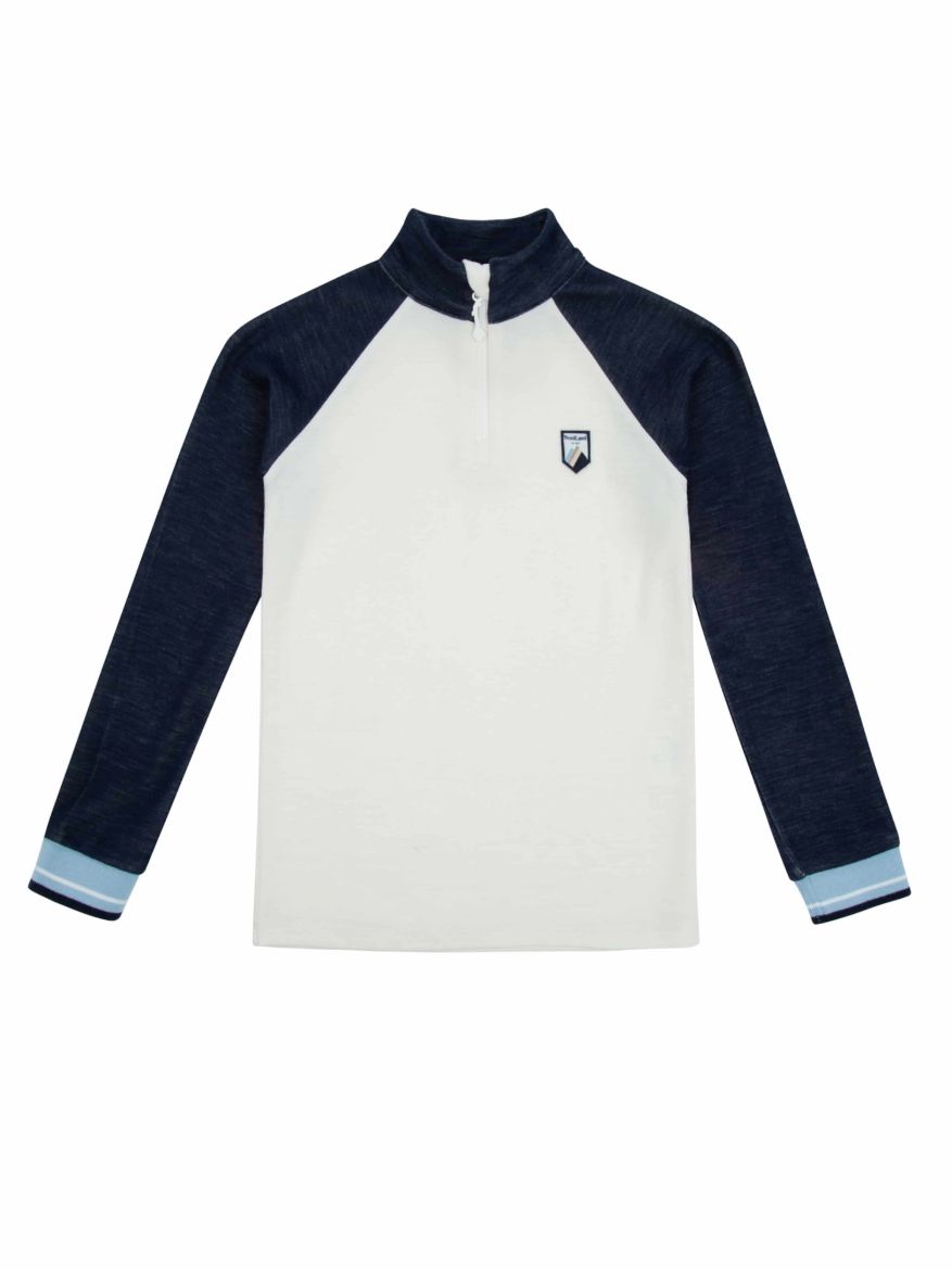 Bilde av WoolLand Unstad top kids Blue Ink